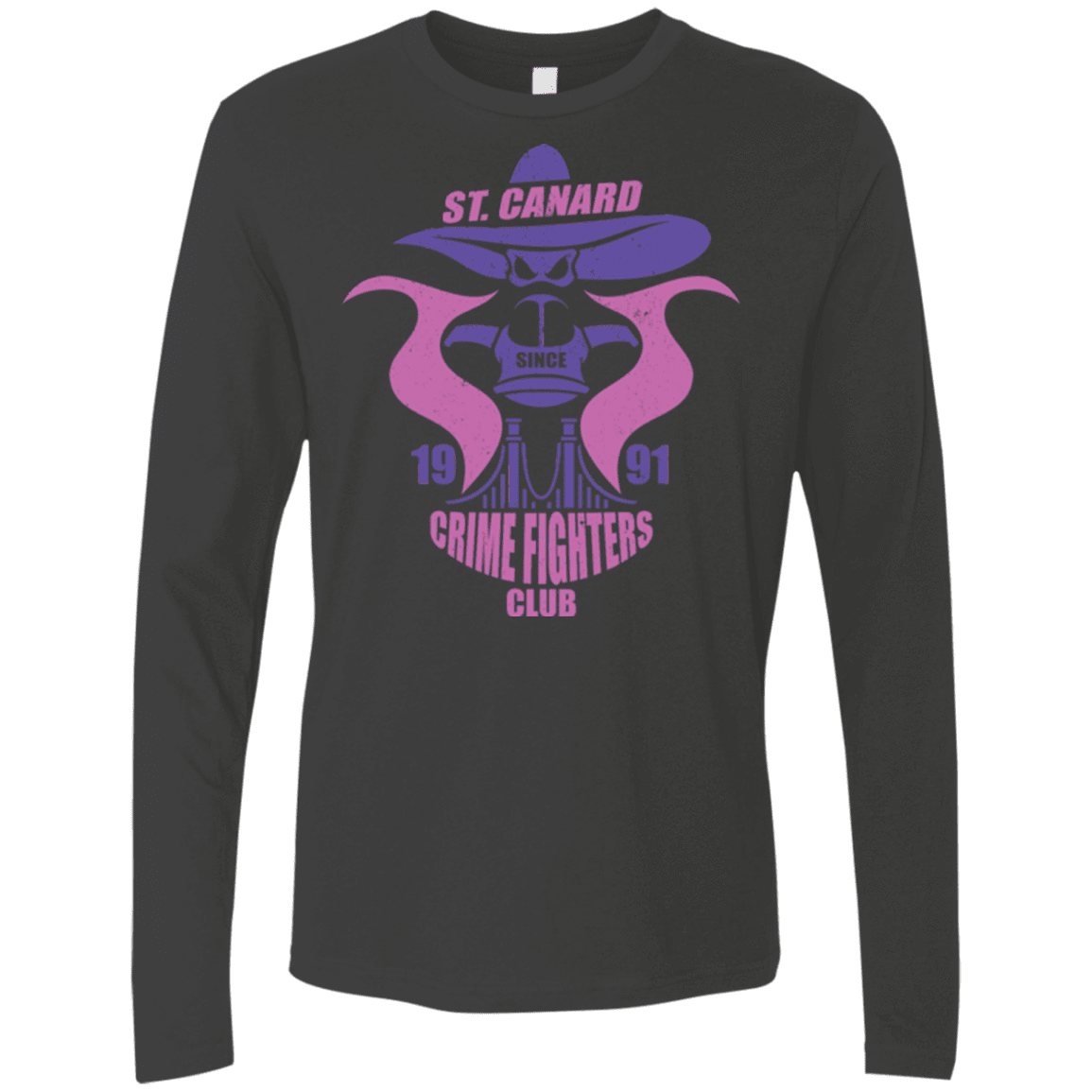 T-Shirts Heavy Metal / Small Crime Fighters Club Men's Premium Long Sleeve