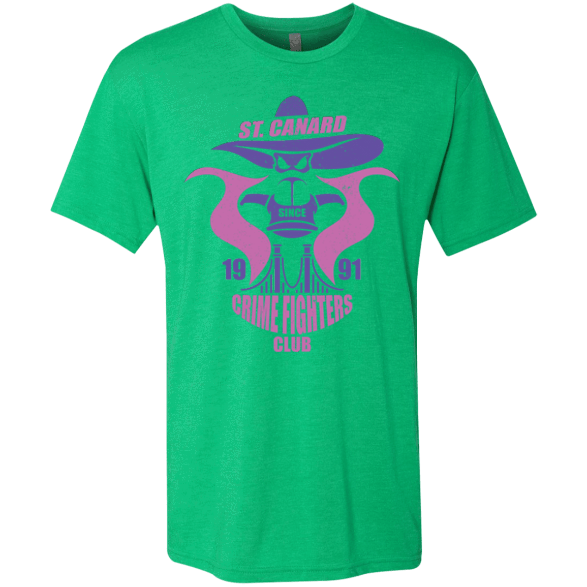 T-Shirts Envy / Small Crime Fighters Club Men's Triblend T-Shirt