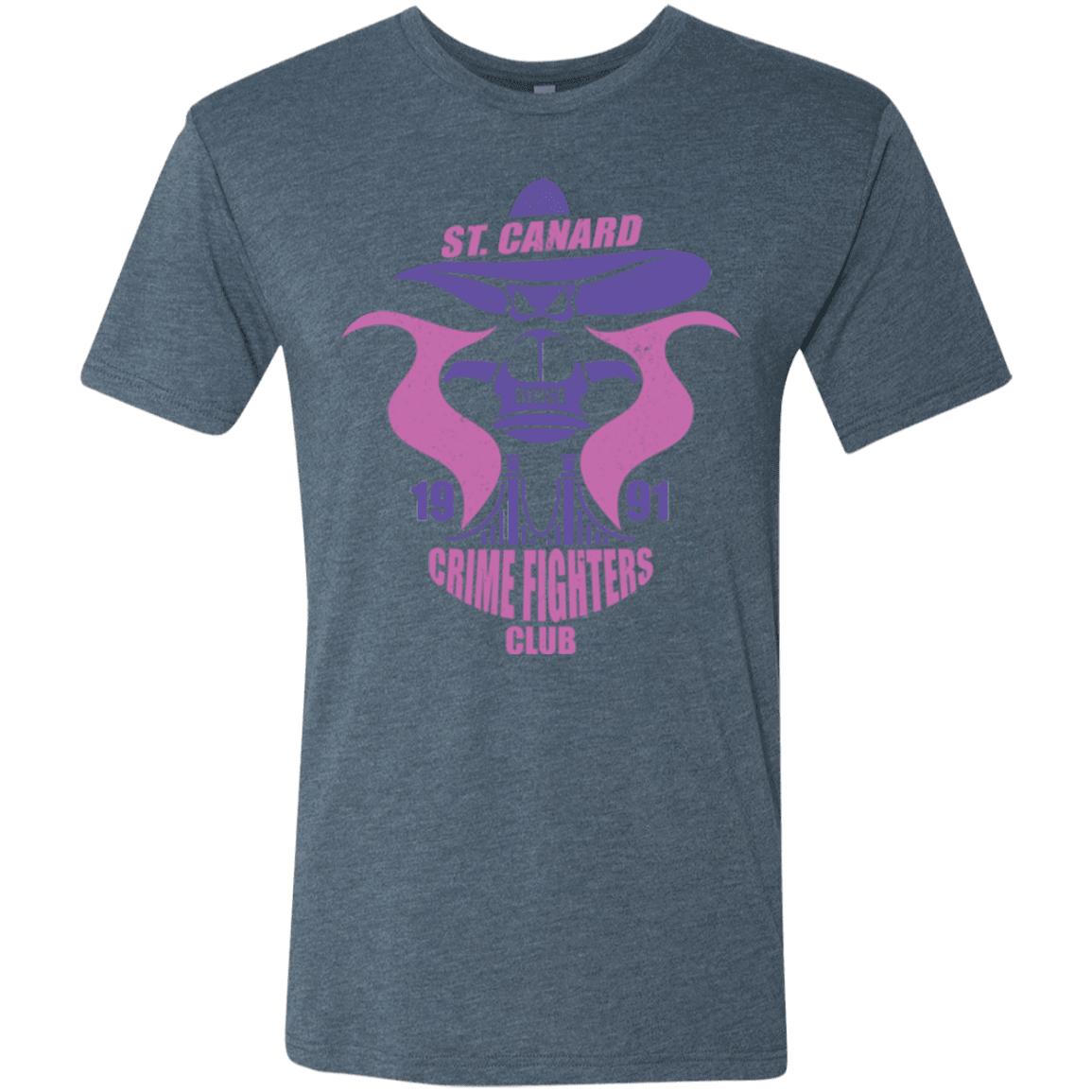 T-Shirts Indigo / Small Crime Fighters Club Men's Triblend T-Shirt