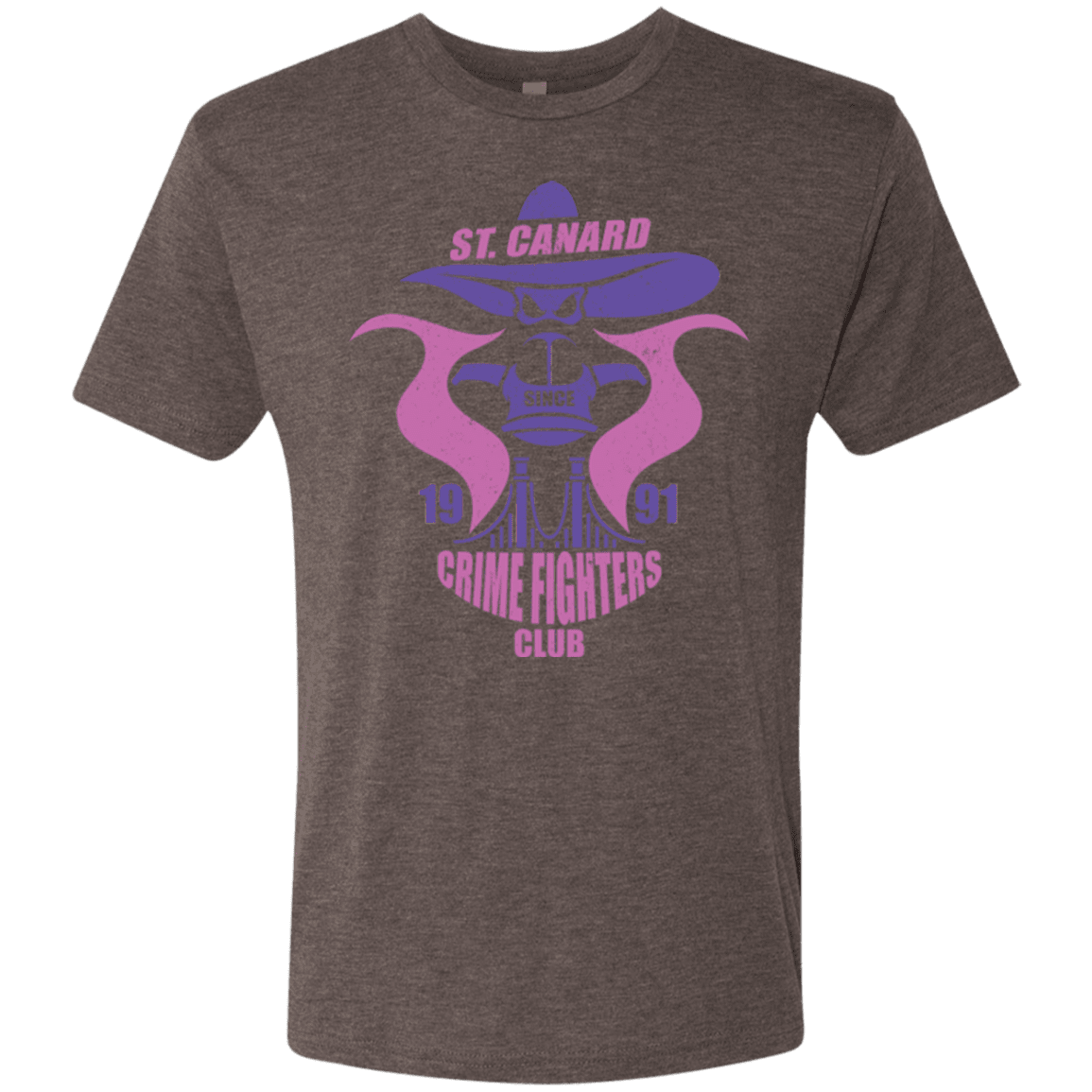 T-Shirts Macchiato / Small Crime Fighters Club Men's Triblend T-Shirt