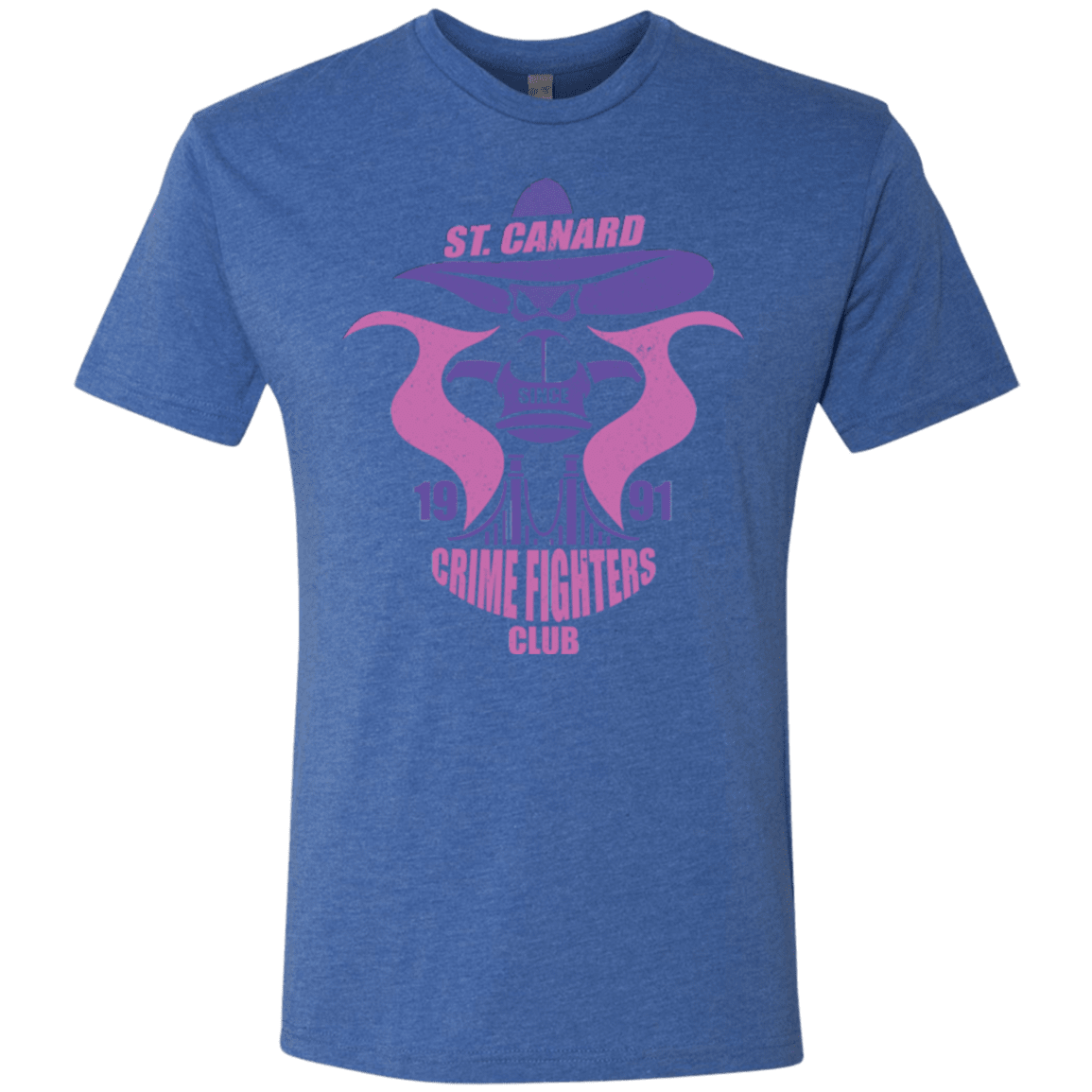 T-Shirts Vintage Royal / Small Crime Fighters Club Men's Triblend T-Shirt