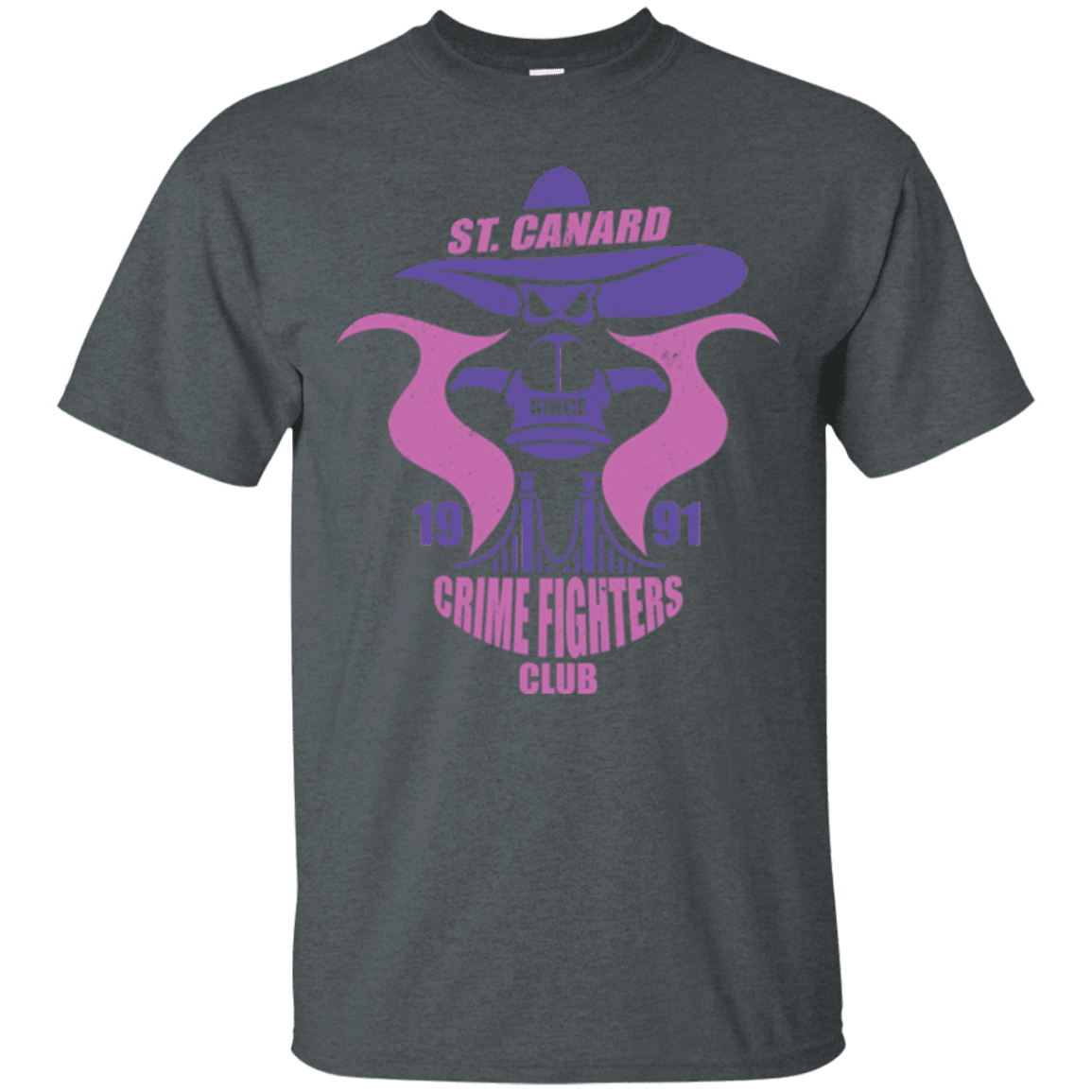 T-Shirts Dark Heather / Small Crime Fighters Club T-Shirt