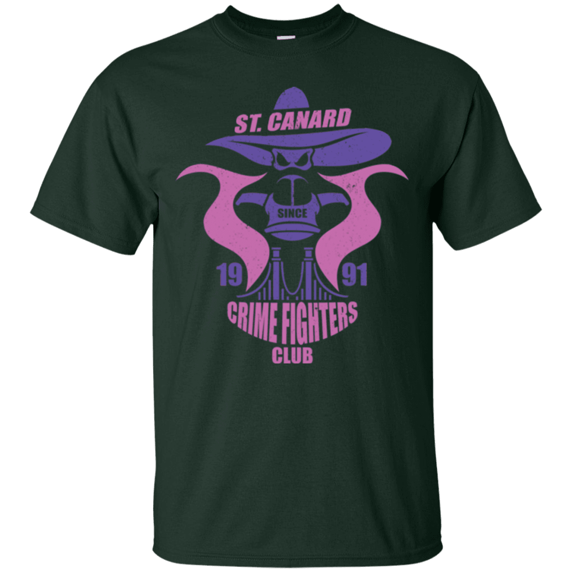 T-Shirts Forest Green / Small Crime Fighters Club T-Shirt