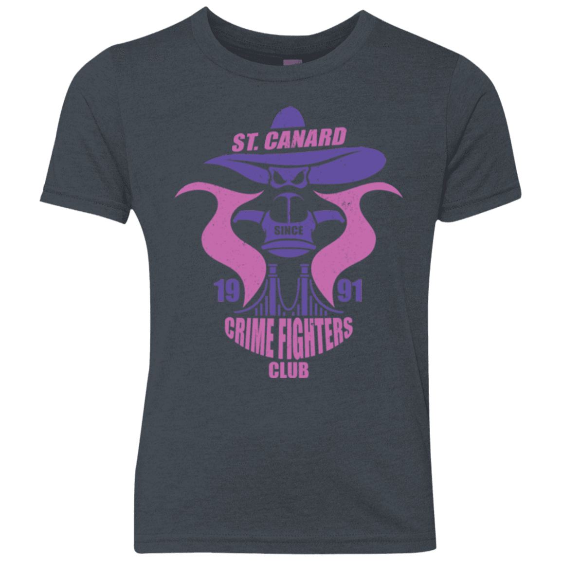 T-Shirts Vintage Navy / YXS Crime Fighters Club Youth Triblend T-Shirt