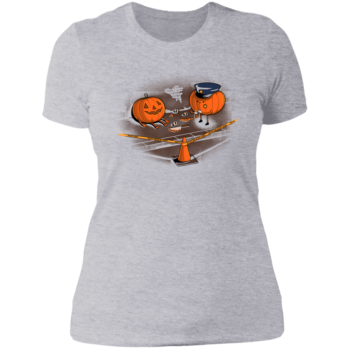 T-Shirts Heather Grey / S Crime Scene Women's Premium T-Shirt