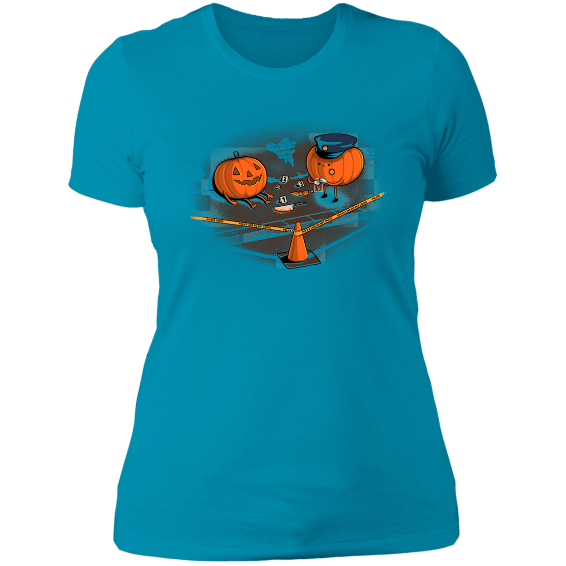 T-Shirts Turquoise / S Crime Scene Women's Premium T-Shirt