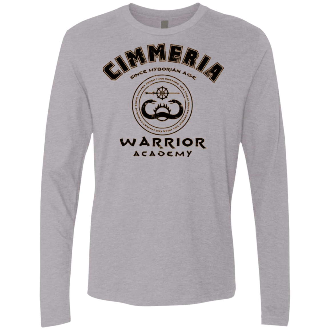 T-Shirts Heather Grey / Small Crimmeria Warrior academy Men's Premium Long Sleeve