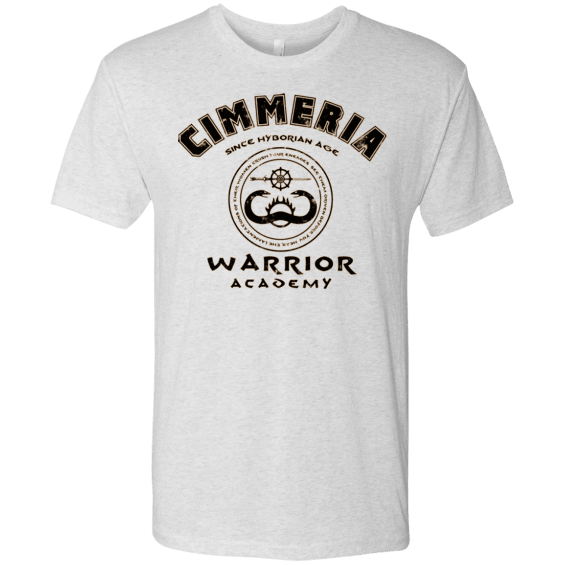 T-Shirts Heather White / Small Crimmeria Warrior academy Men's Triblend T-Shirt