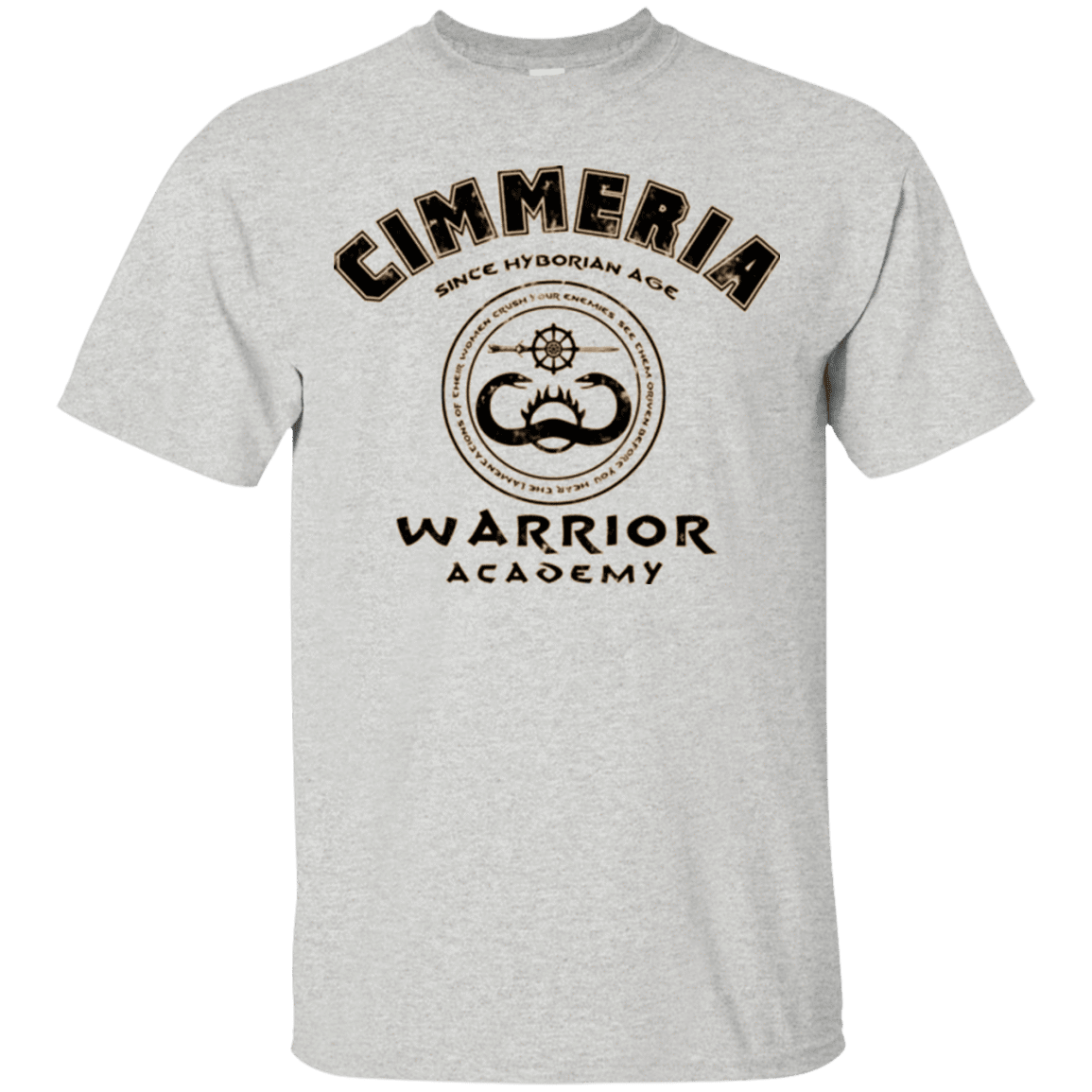 T-Shirts Ash / Small Crimmeria Warrior academy T-Shirt