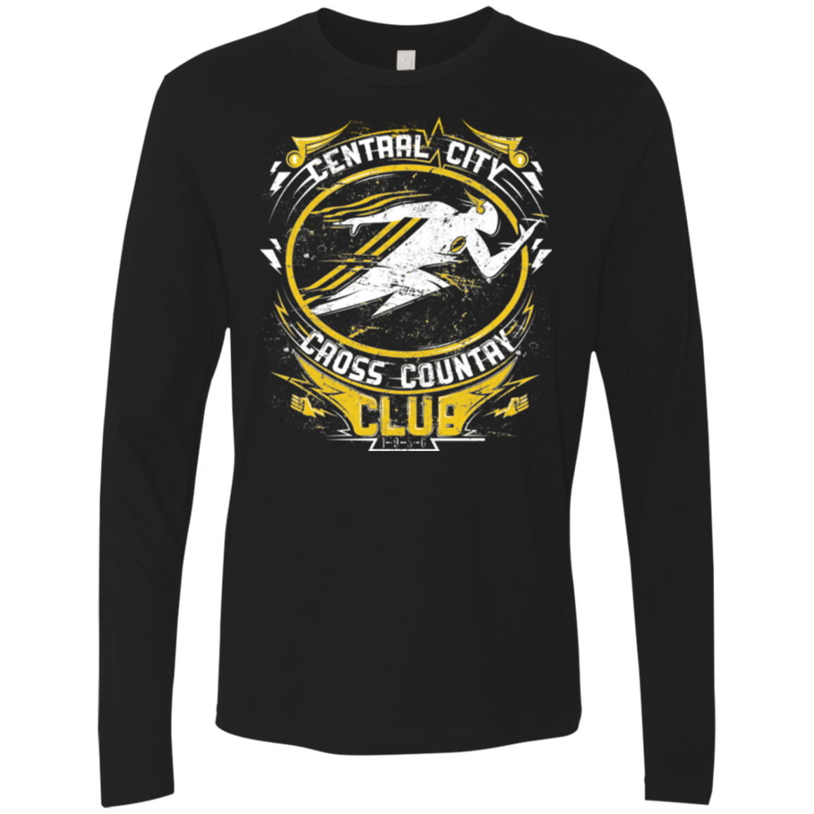 T-Shirts Black / Small Cross Country Club Men's Premium Long Sleeve