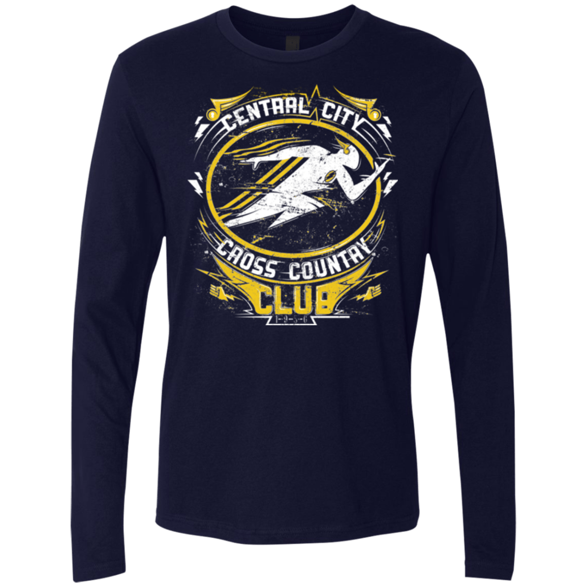 T-Shirts Midnight Navy / Small Cross Country Club Men's Premium Long Sleeve