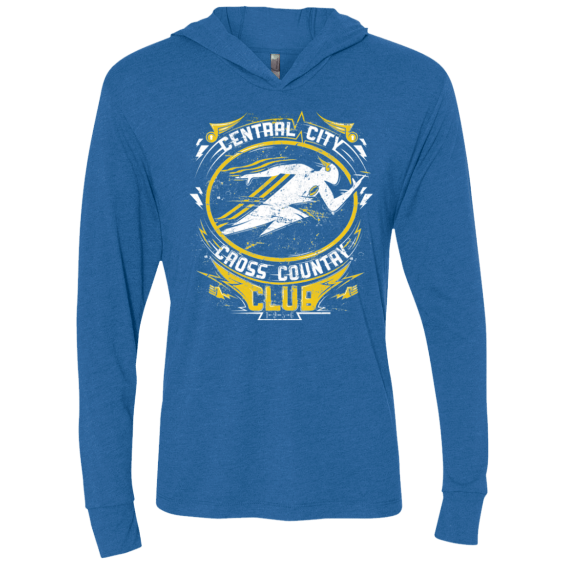 T-Shirts Vintage Royal / X-Small Cross Country Club Triblend Long Sleeve Hoodie Tee