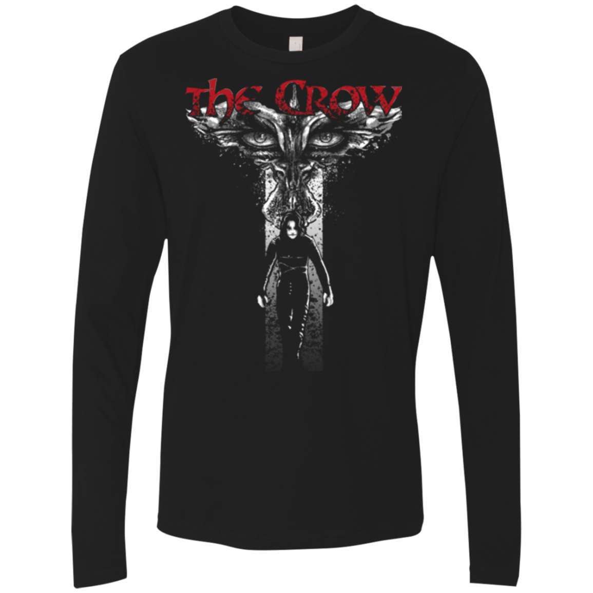 T-Shirts Black / Small Cross Crown Men's Premium Long Sleeve