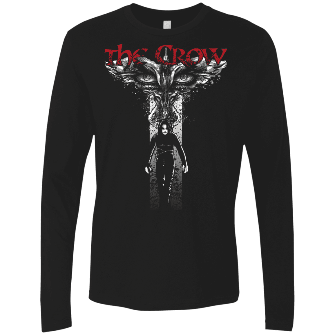 T-Shirts Black / Small Cross Crown Men's Premium Long Sleeve