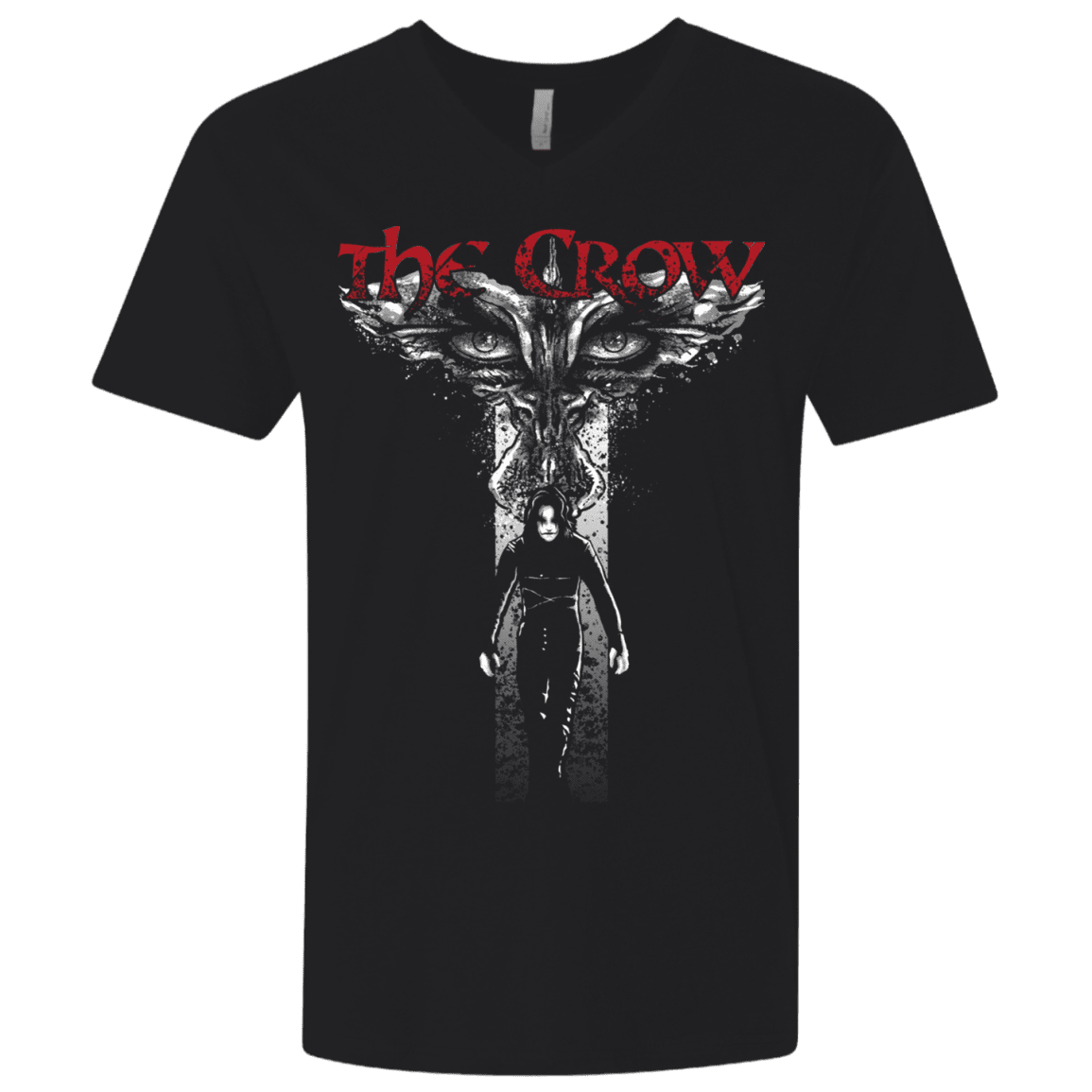 T-Shirts Black / X-Small Cross Crown Men's Premium V-Neck