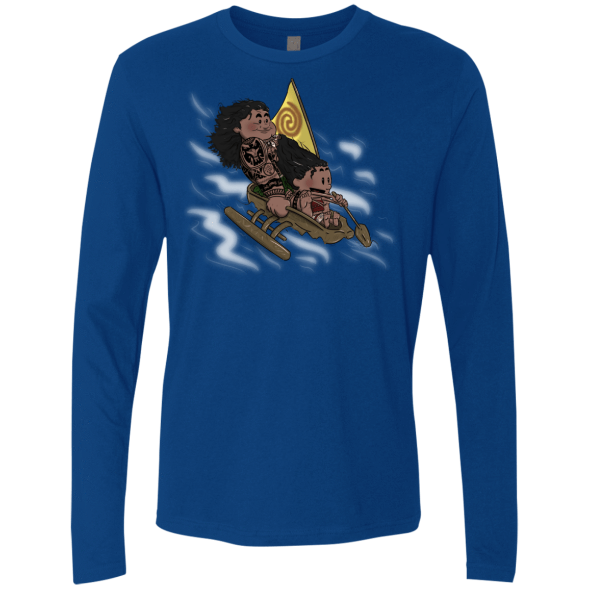 T-Shirts Royal / S Cross to The Ocean Men's Premium Long Sleeve