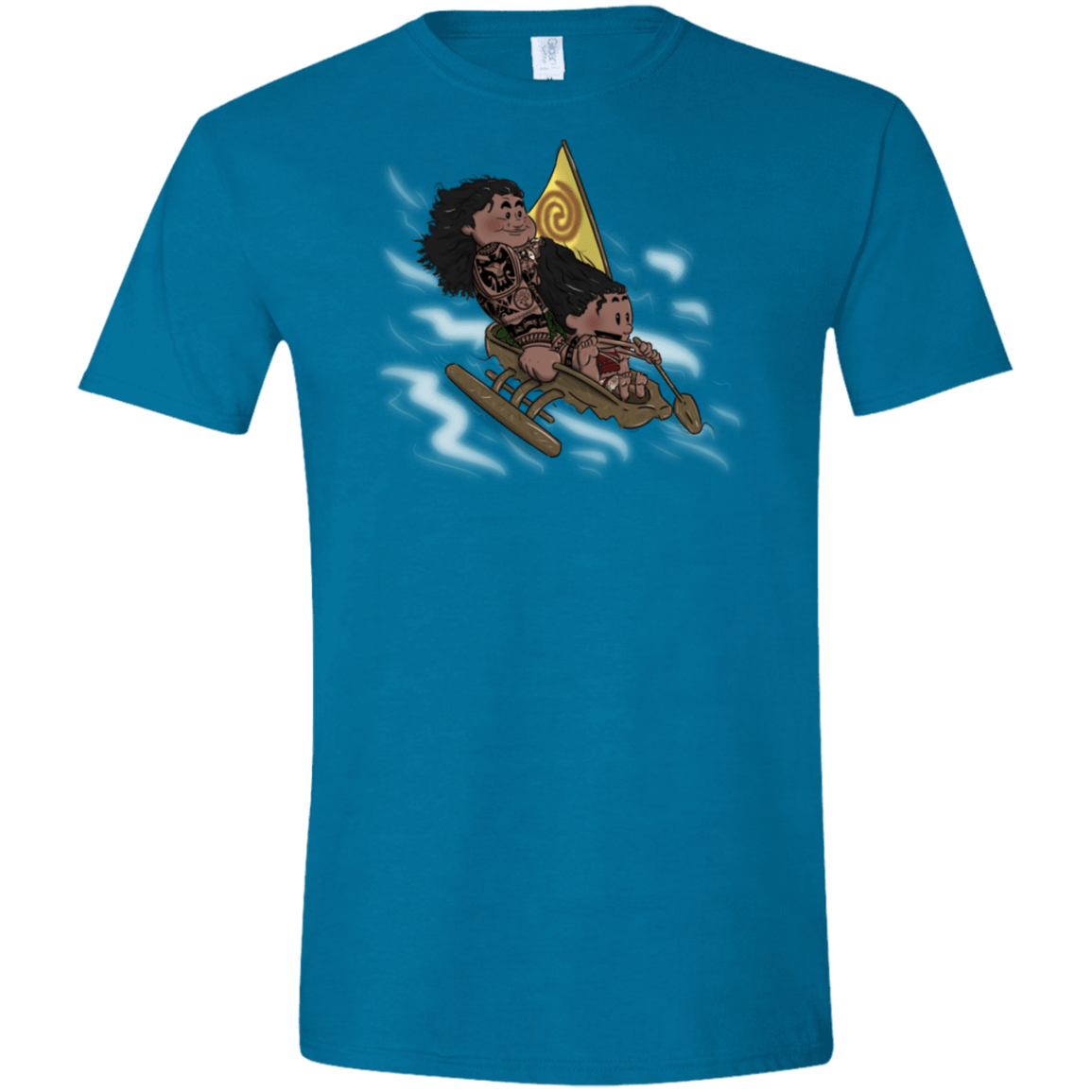 T-Shirts Antique Sapphire / S Cross to The Ocean Men's Semi-Fitted Softstyle