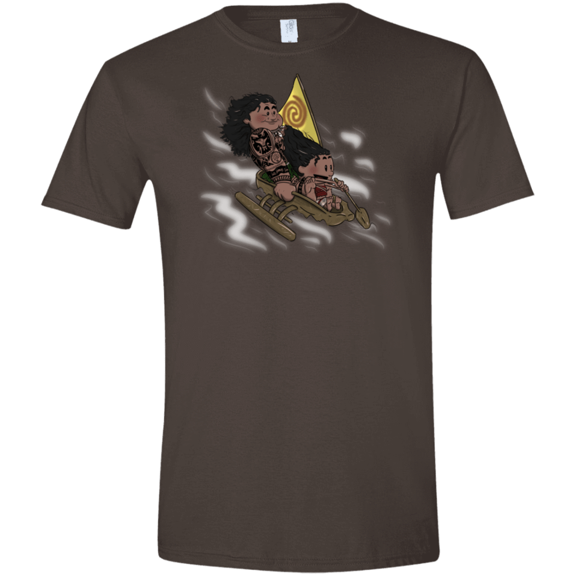 T-Shirts Dark Chocolate / S Cross to The Ocean Men's Semi-Fitted Softstyle