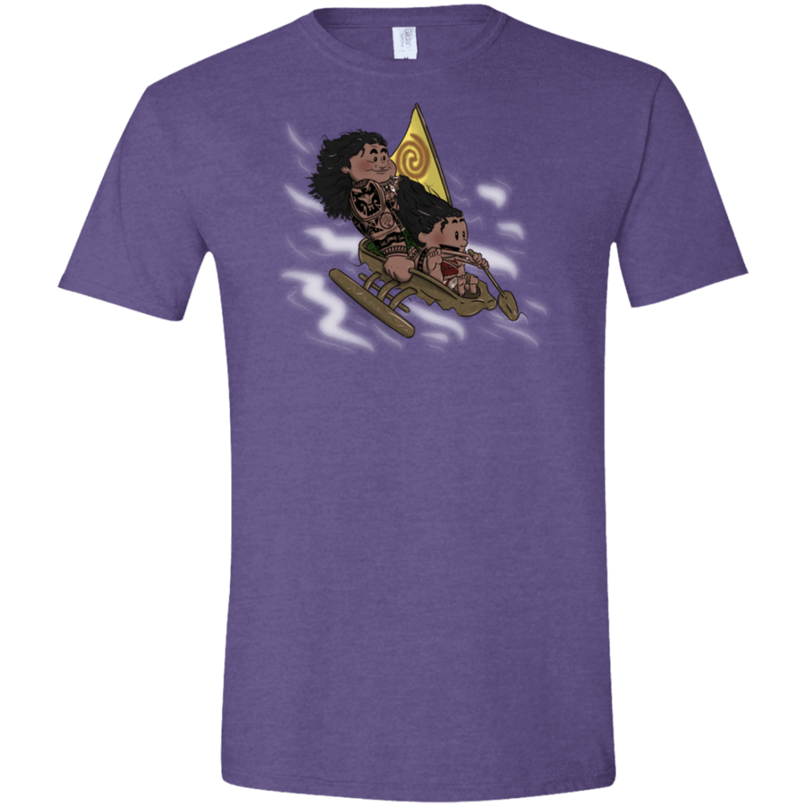 T-Shirts Heather Purple / S Cross to The Ocean Men's Semi-Fitted Softstyle