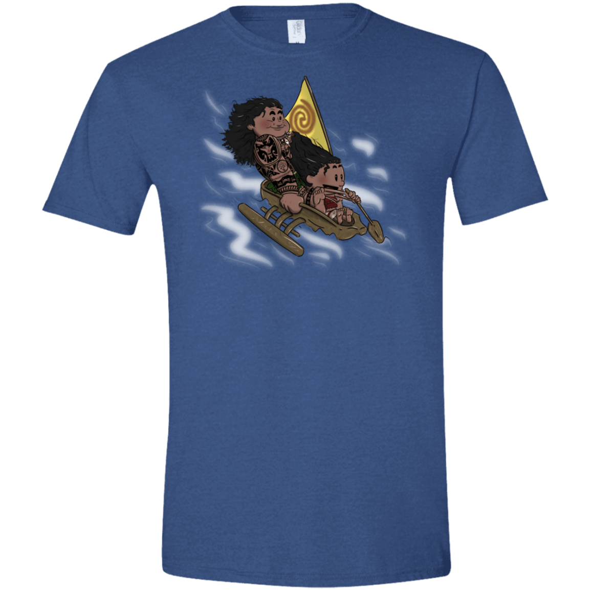 T-Shirts Heather Royal / X-Small Cross to The Ocean Men's Semi-Fitted Softstyle