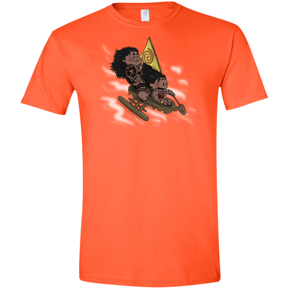 T-Shirts Orange / S Cross to The Ocean Men's Semi-Fitted Softstyle