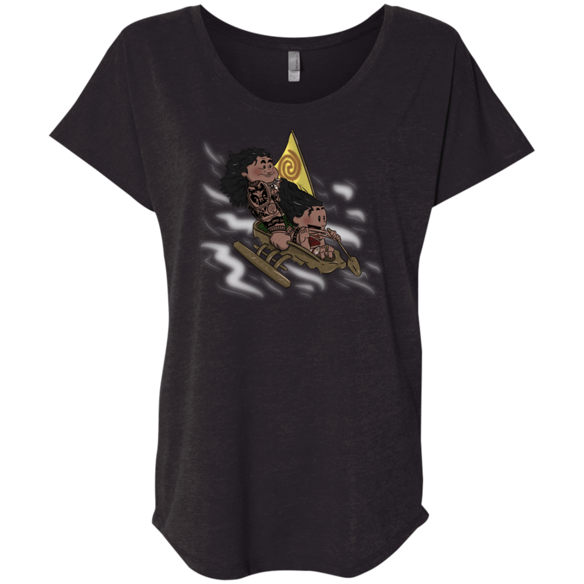 T-Shirts Vintage Black / X-Small Cross to The Ocean Triblend Dolman Sleeve