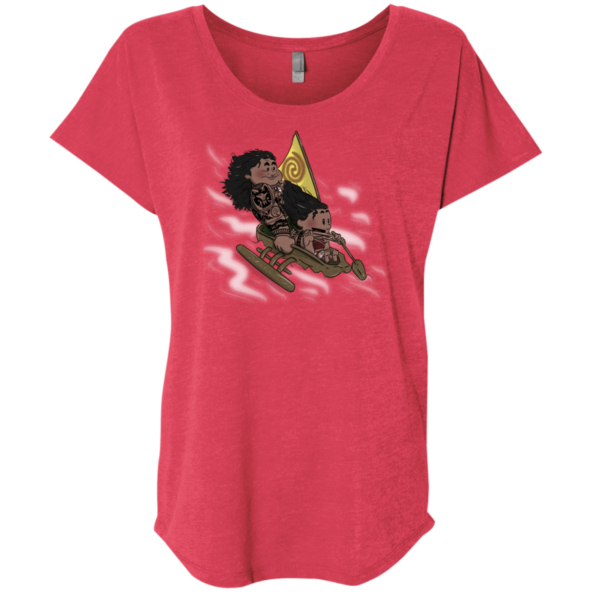 T-Shirts Vintage Red / X-Small Cross to The Ocean Triblend Dolman Sleeve