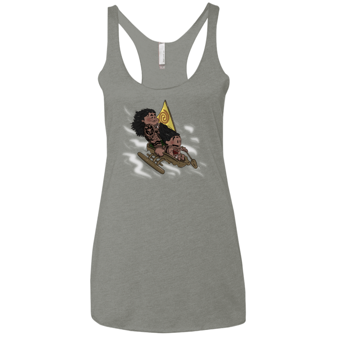 T-Shirts Venetian Grey / X-Small Cross to The Ocean Women's Triblend Racerback Tank