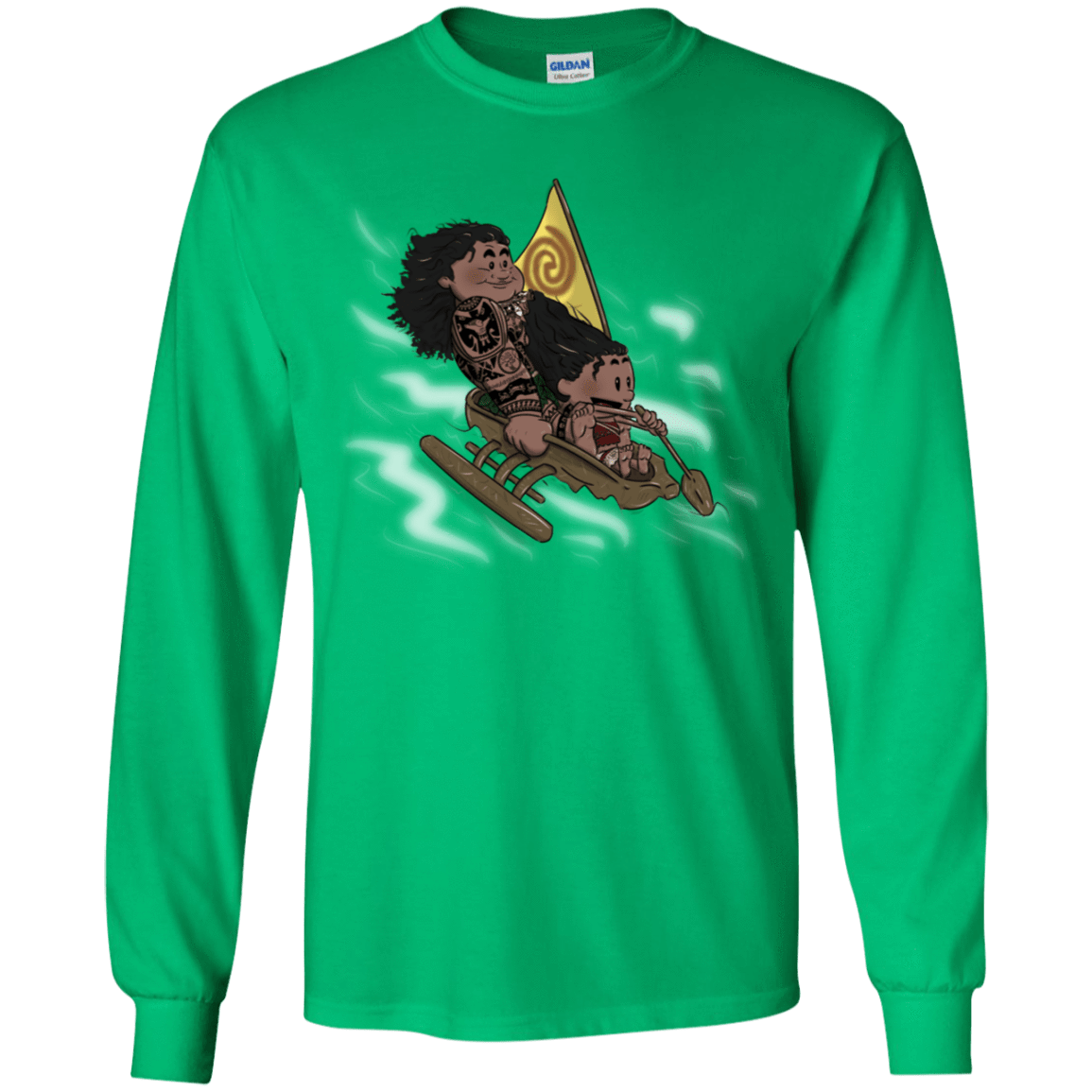 T-Shirts Irish Green / YS Cross to The Ocean Youth Long Sleeve T-Shirt