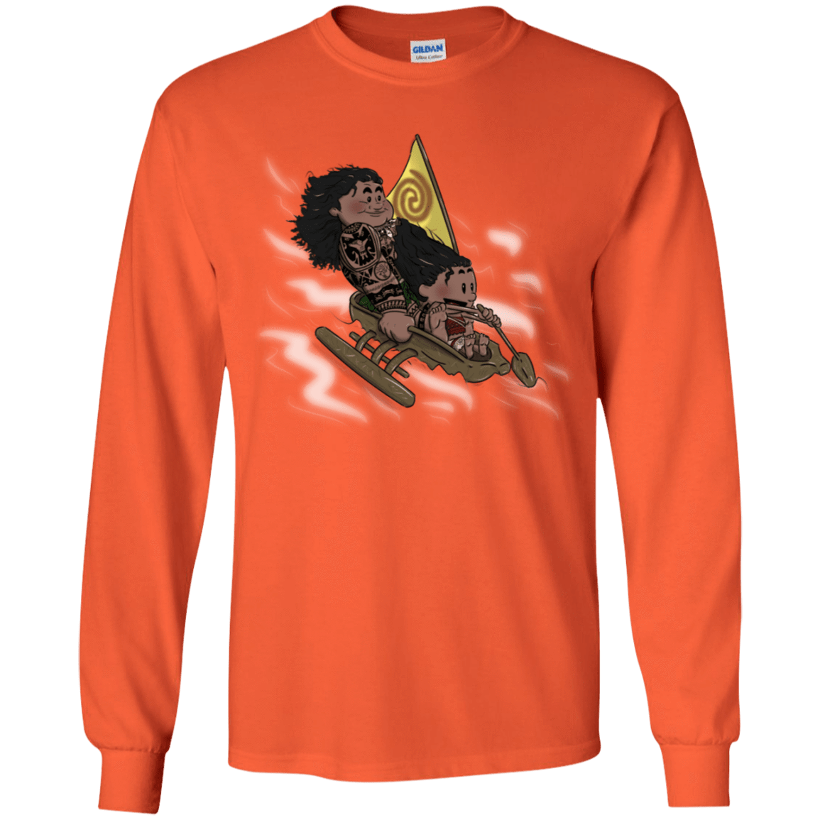 T-Shirts Orange / YS Cross to The Ocean Youth Long Sleeve T-Shirt