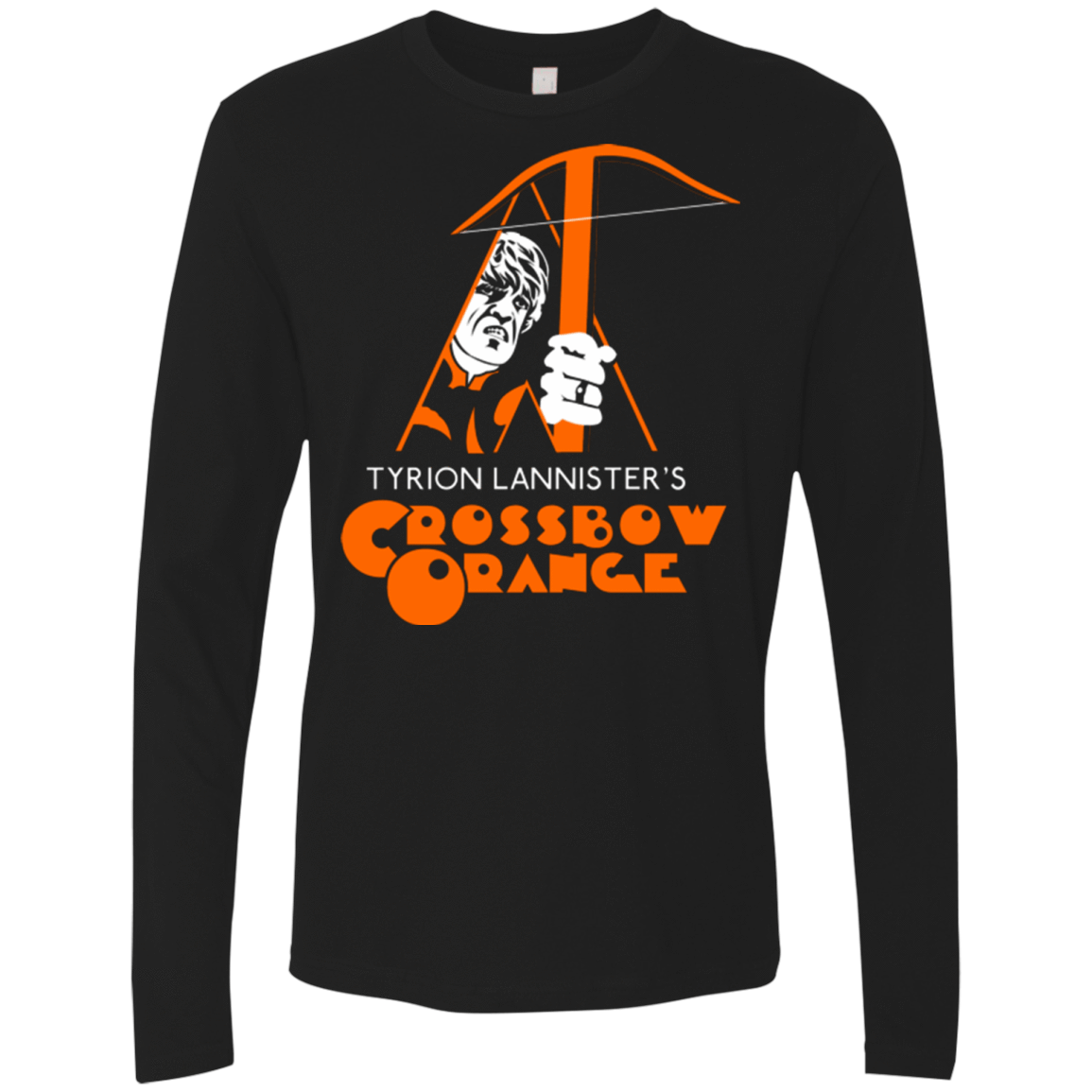 T-Shirts Black / Small Crossbow Orange Men's Premium Long Sleeve