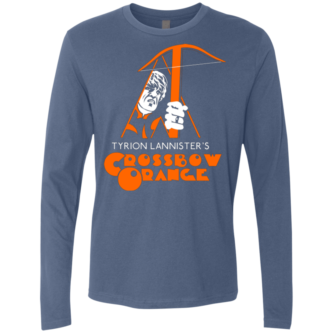 T-Shirts Indigo / Small Crossbow Orange Men's Premium Long Sleeve