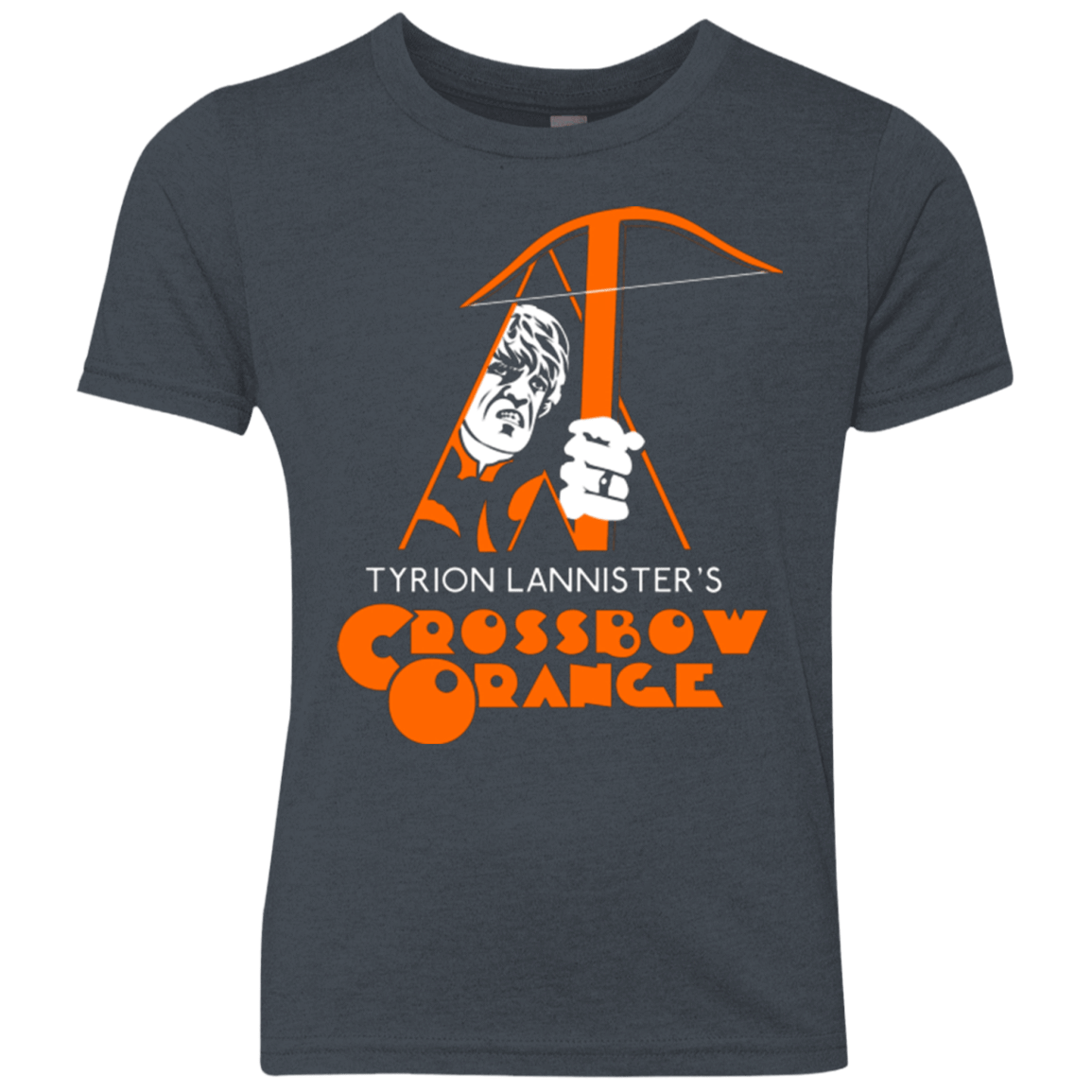 T-Shirts Vintage Navy / YXS Crossbow Orange Youth Triblend T-Shirt