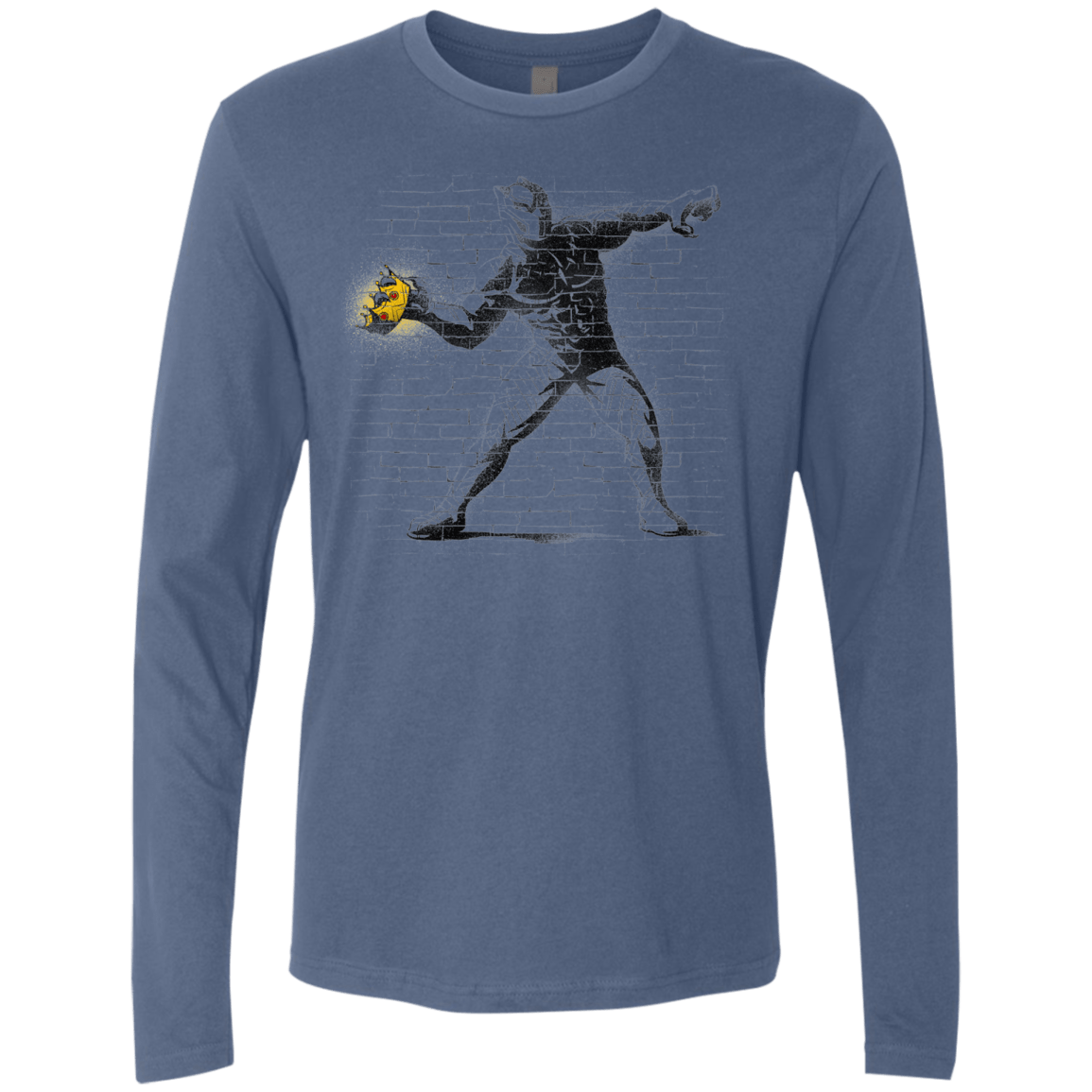 T-Shirts Indigo / Small Crown Thrower Men's Premium Long Sleeve