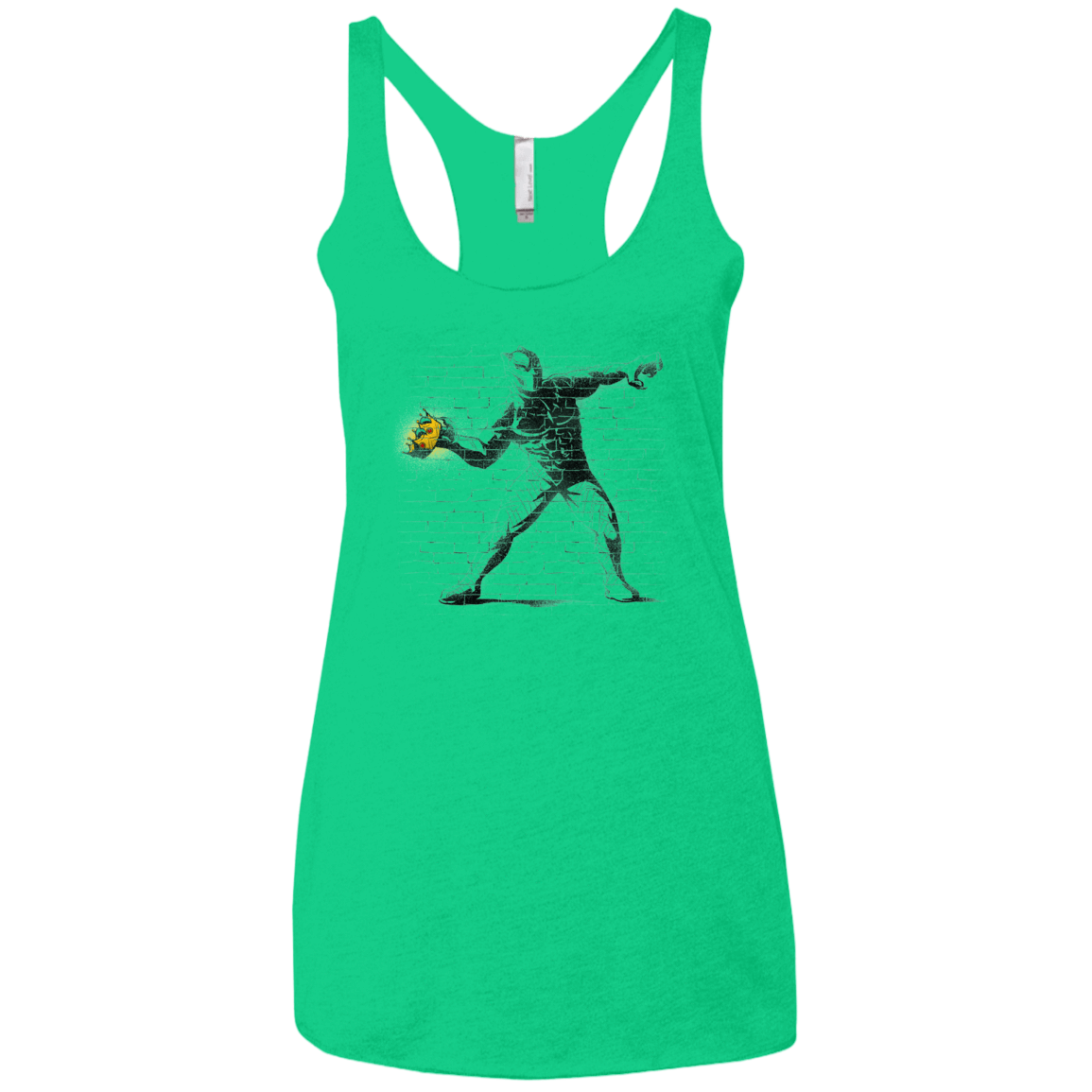 T-Shirts Envy / X-Small Crown Thrower Women's Triblend Racerback Tank