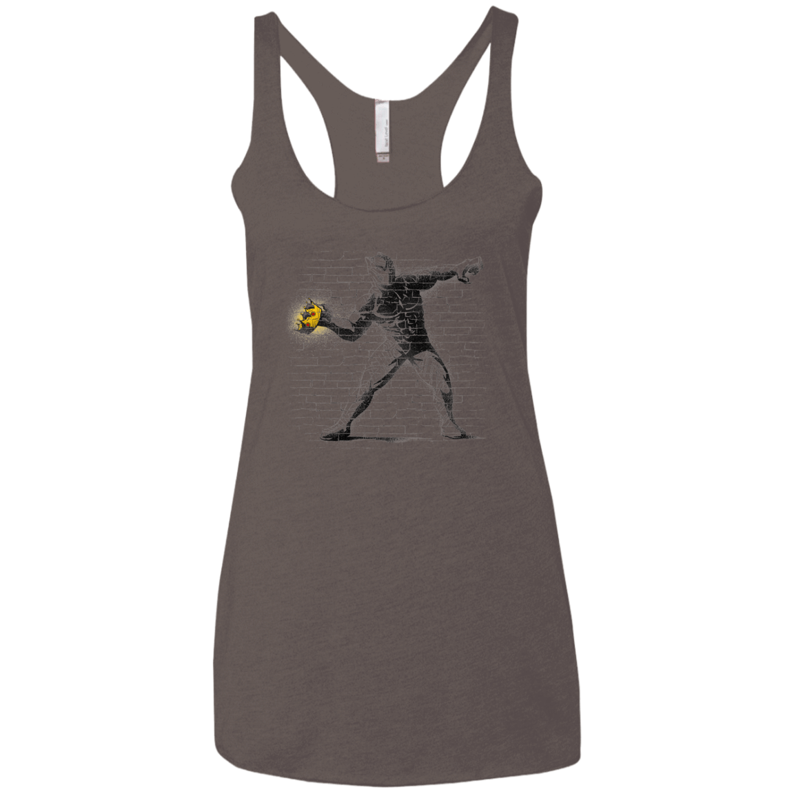 T-Shirts Macchiato / X-Small Crown Thrower Women's Triblend Racerback Tank