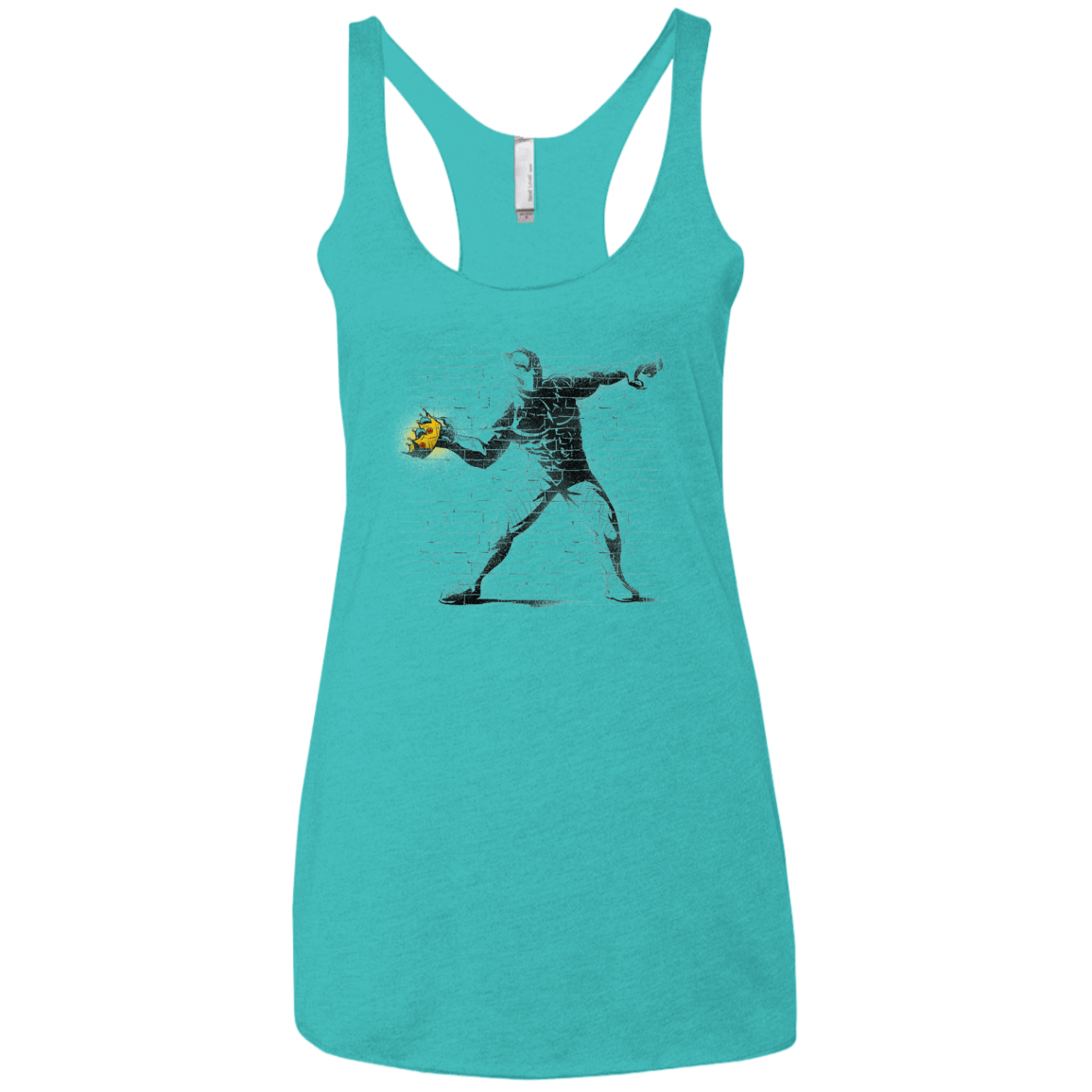 T-Shirts Tahiti Blue / X-Small Crown Thrower Women's Triblend Racerback Tank