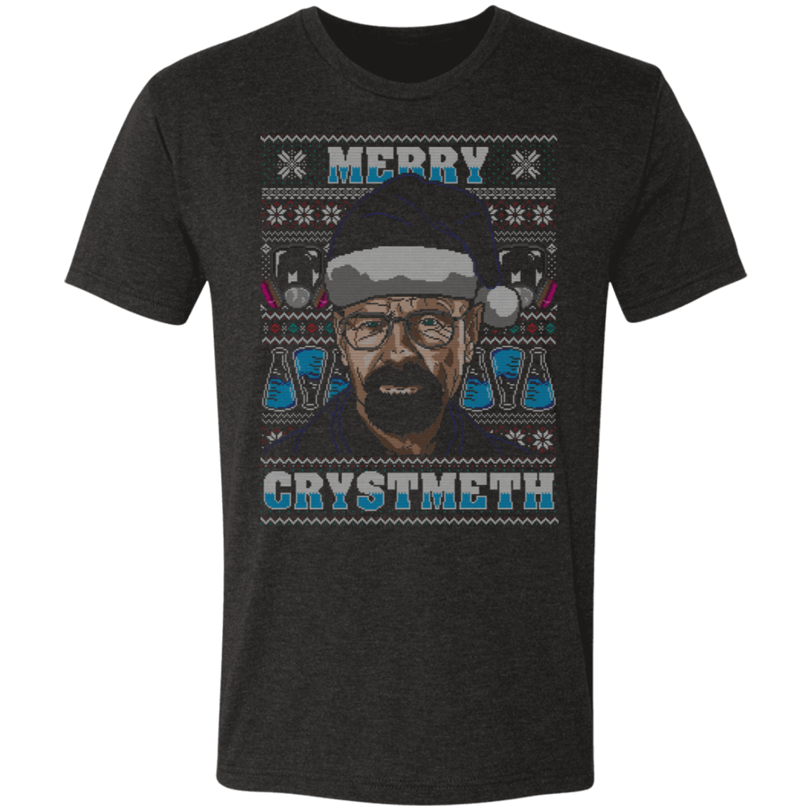 T-Shirts Vintage Black / S CRSYSTMETH Ugly Sweater Men's Triblend T-Shirt