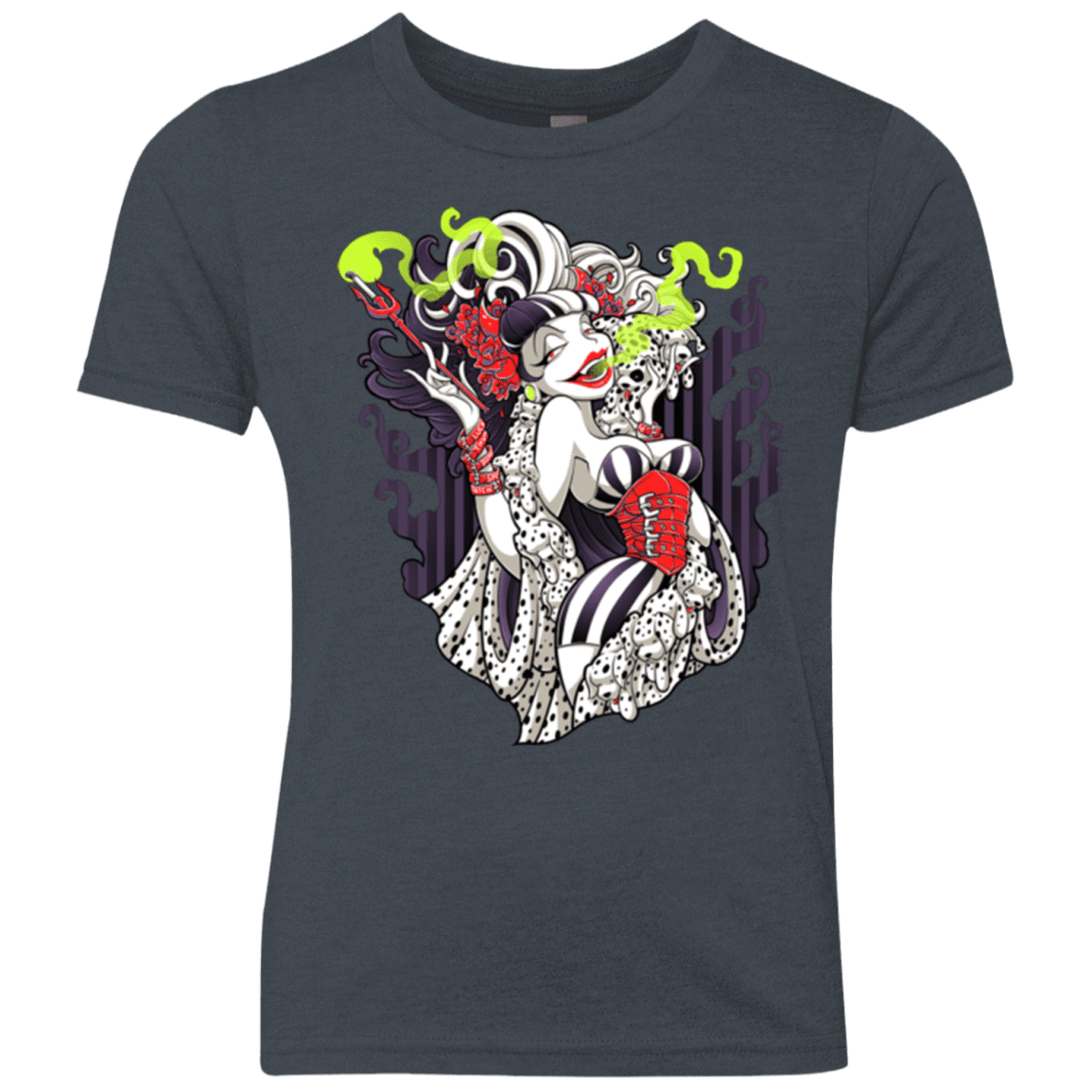 T-Shirts Vintage Navy / YXS Crudella De Mon Youth Triblend T-Shirt