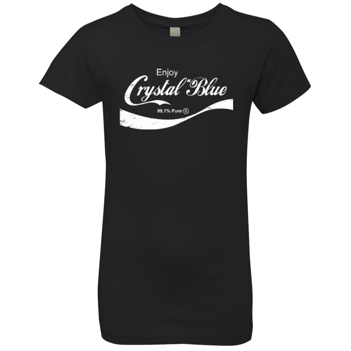 T-Shirts Black / YXS Crystal Blue Coke Girls Premium T-Shirt