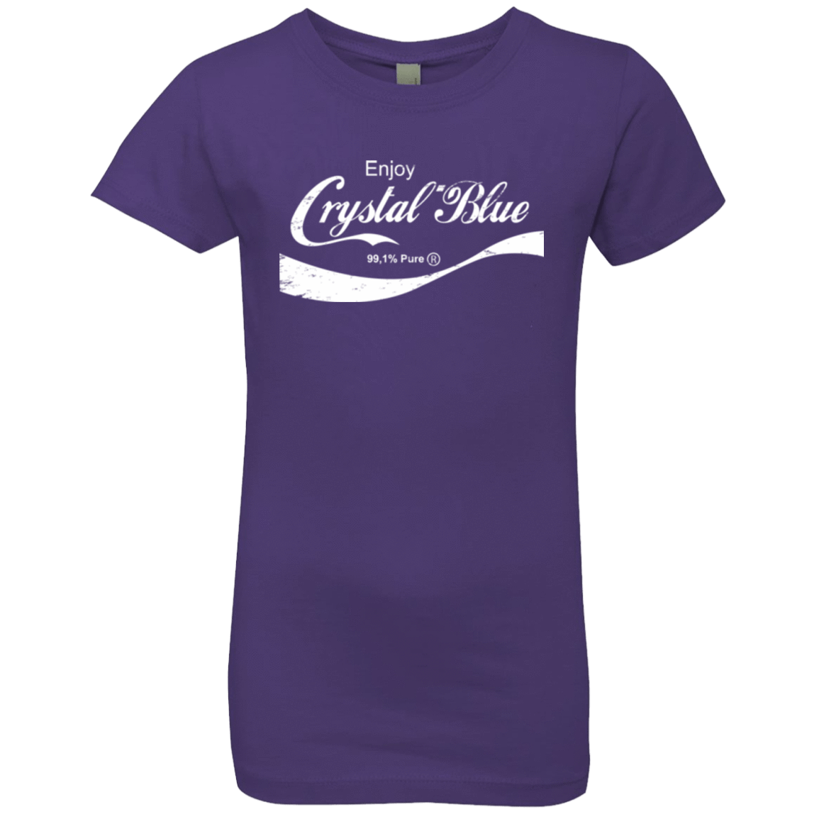 T-Shirts Purple Rush / YXS Crystal Blue Coke Girls Premium T-Shirt