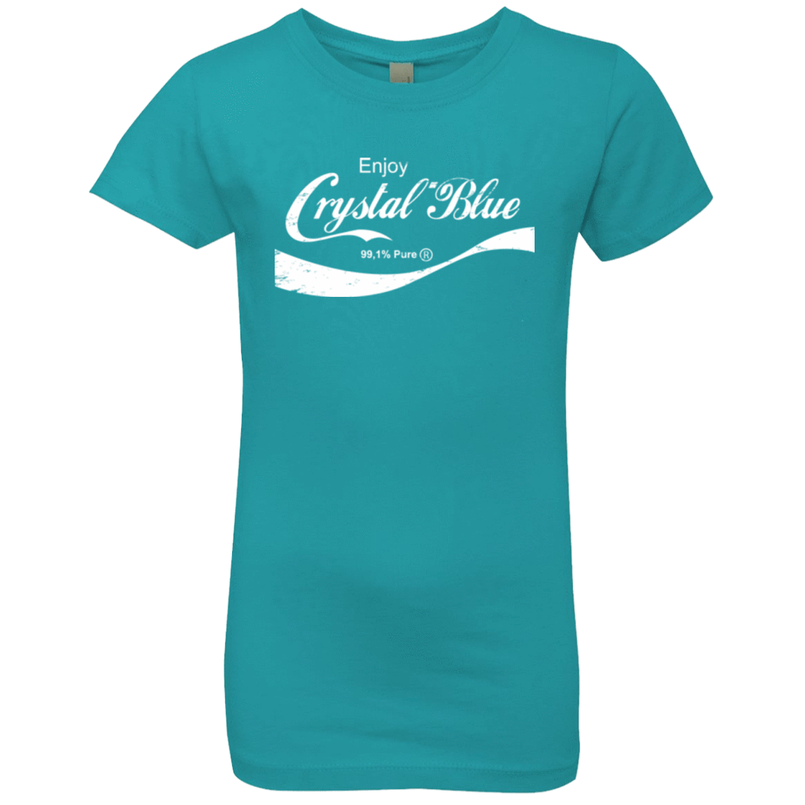 T-Shirts Tahiti Blue / YXS Crystal Blue Coke Girls Premium T-Shirt