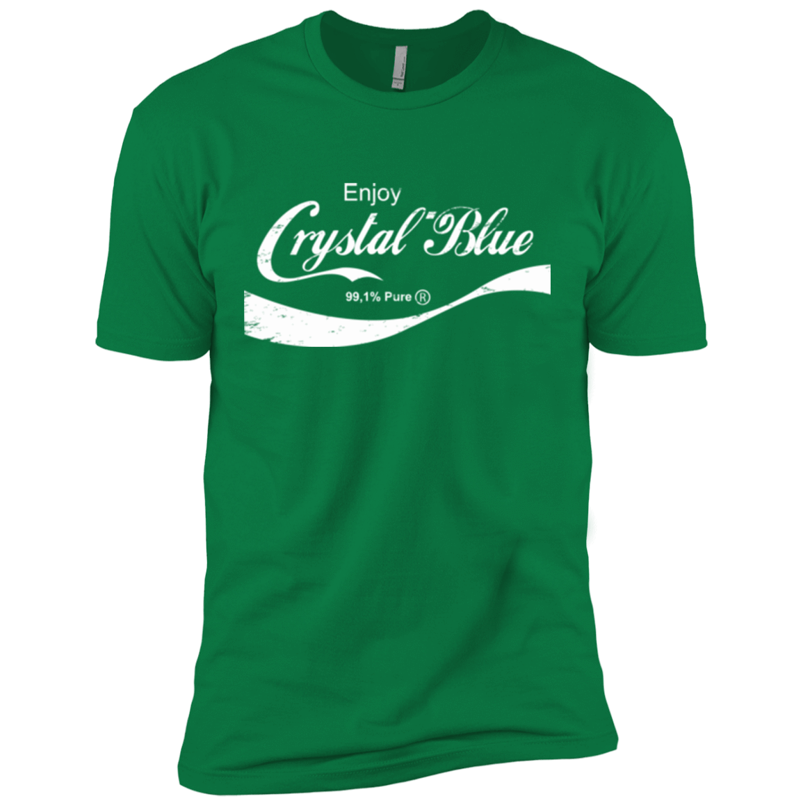 T-Shirts Kelly Green / X-Small Crystal Blue Coke Men's Premium T-Shirt