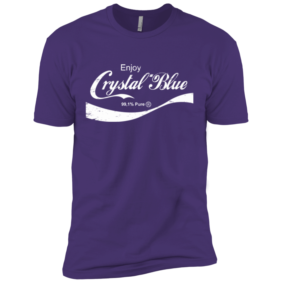 T-Shirts Purple / X-Small Crystal Blue Coke Men's Premium T-Shirt