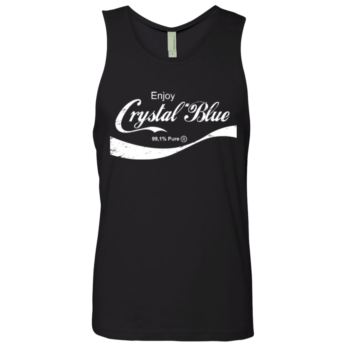 T-Shirts Black / Small Crystal Blue Coke Men's Premium Tank Top