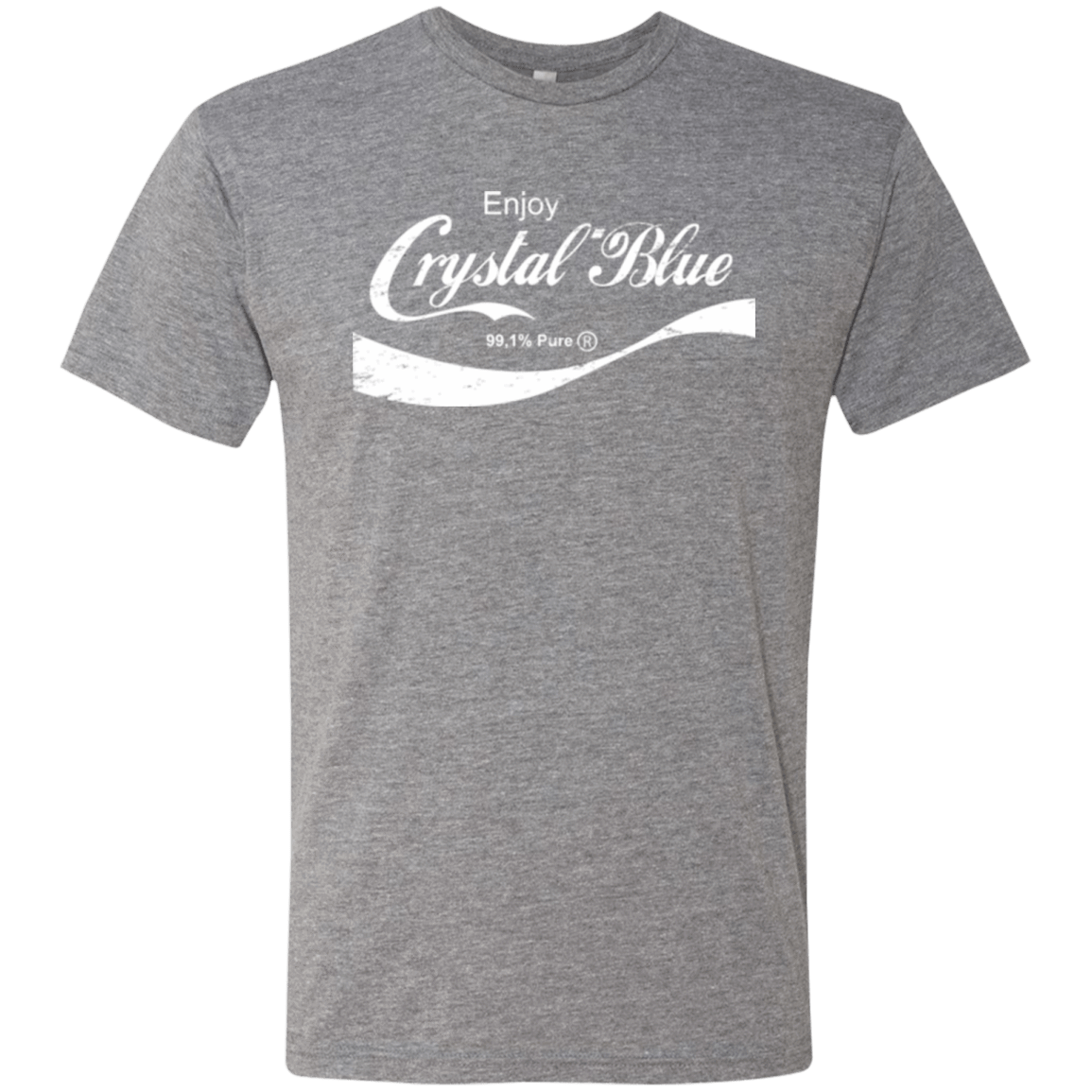 T-Shirts Premium Heather / Small Crystal Blue Coke Men's Triblend T-Shirt