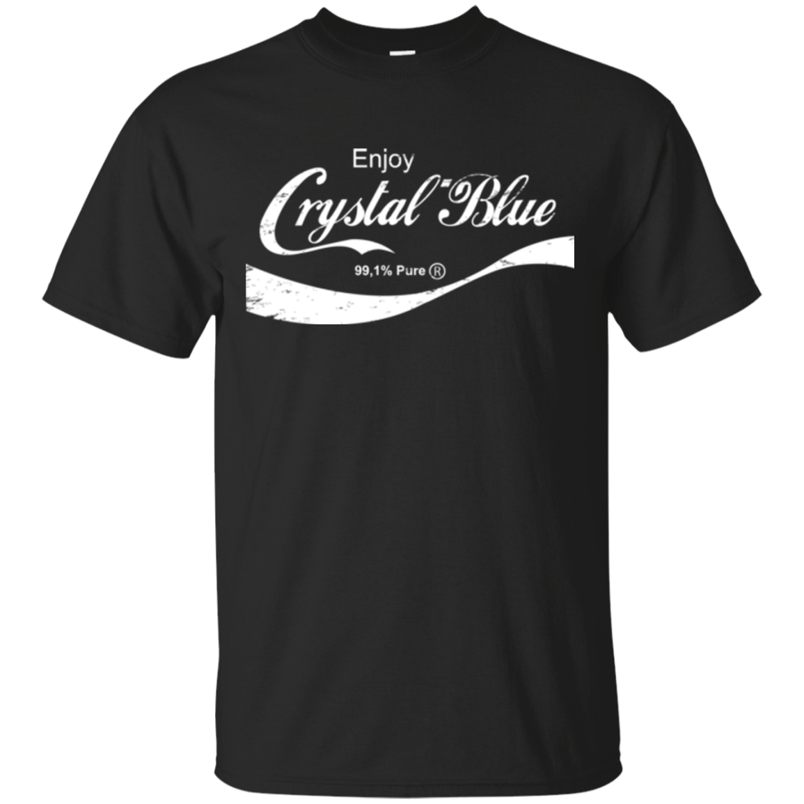 T-Shirts Black / Small Crystal Blue Coke T-Shirt