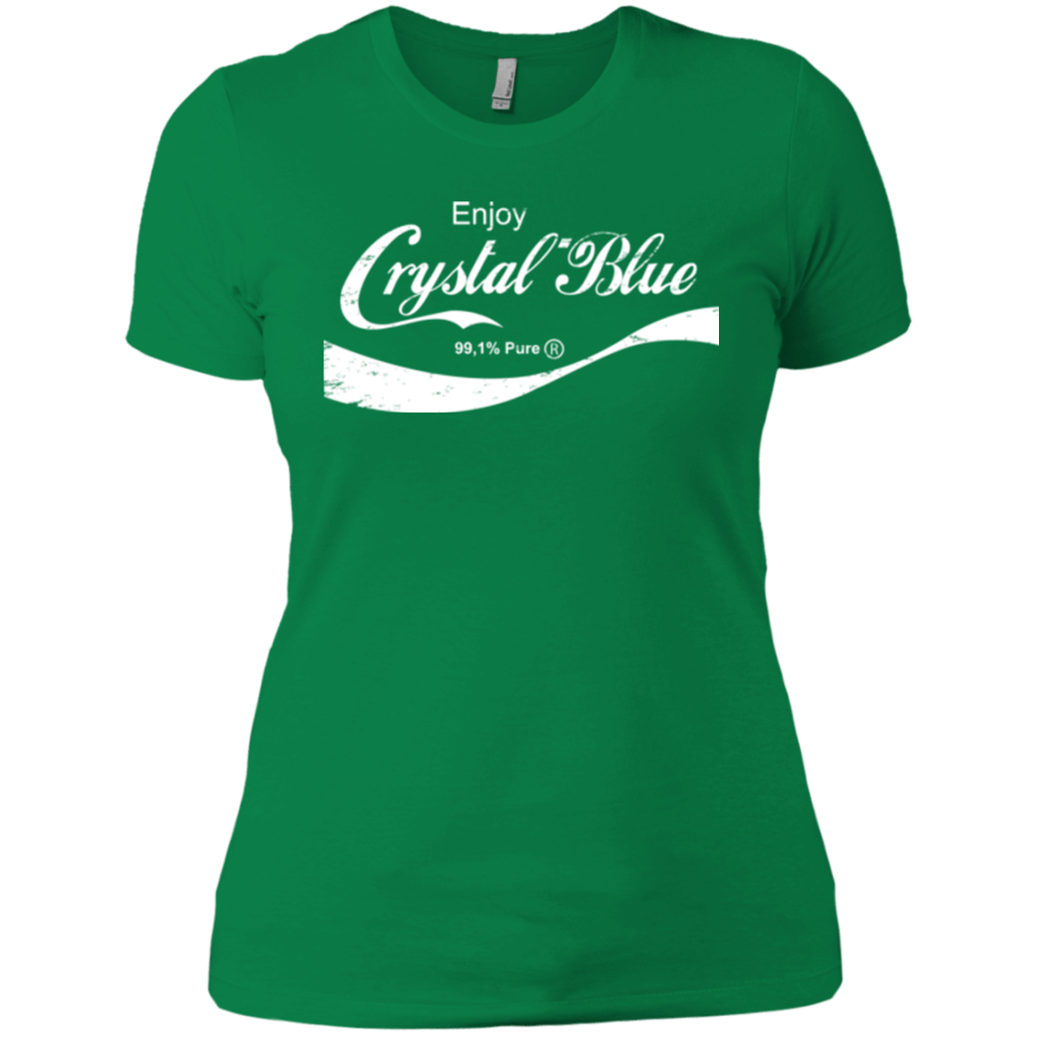 T-Shirts Kelly Green / X-Small Crystal Blue Coke Women's Premium T-Shirt