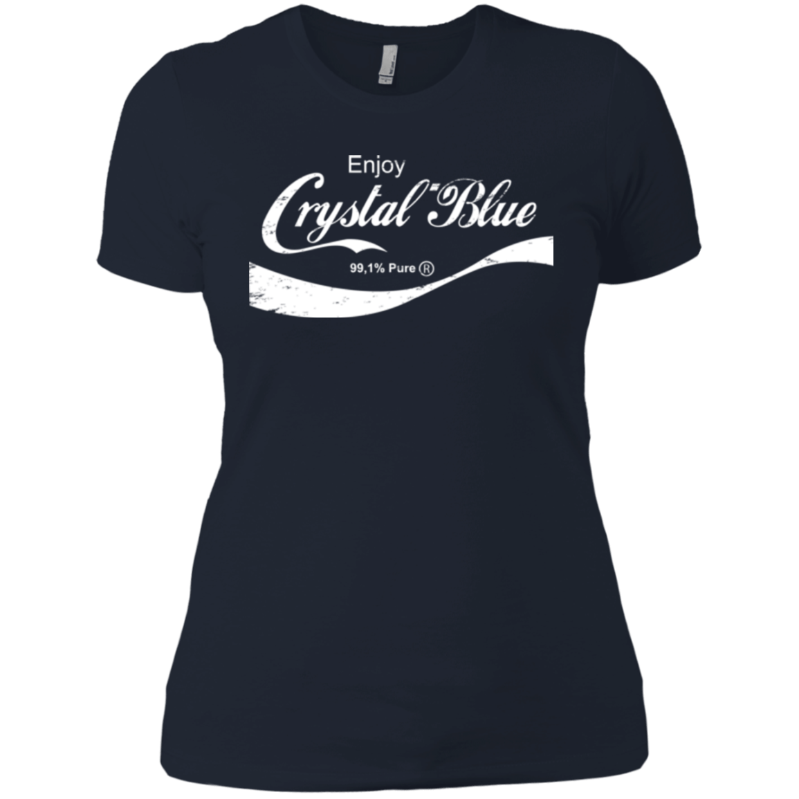 T-Shirts Midnight Navy / X-Small Crystal Blue Coke Women's Premium T-Shirt