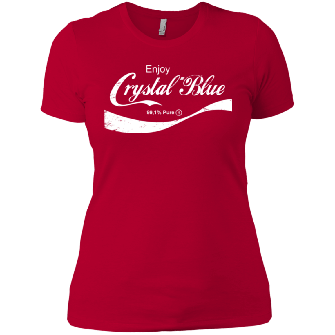 T-Shirts Red / X-Small Crystal Blue Coke Women's Premium T-Shirt